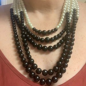 Vintage 5 strand pearl necklace